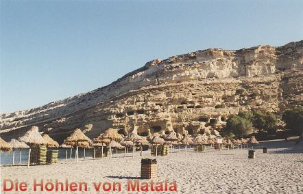 die Hhlen von Matala
